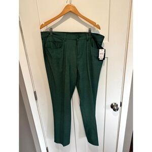 Callaway Mens Golf Pants 36x32 Trekking Green HTR 5 Pocket 4-Way Stretch